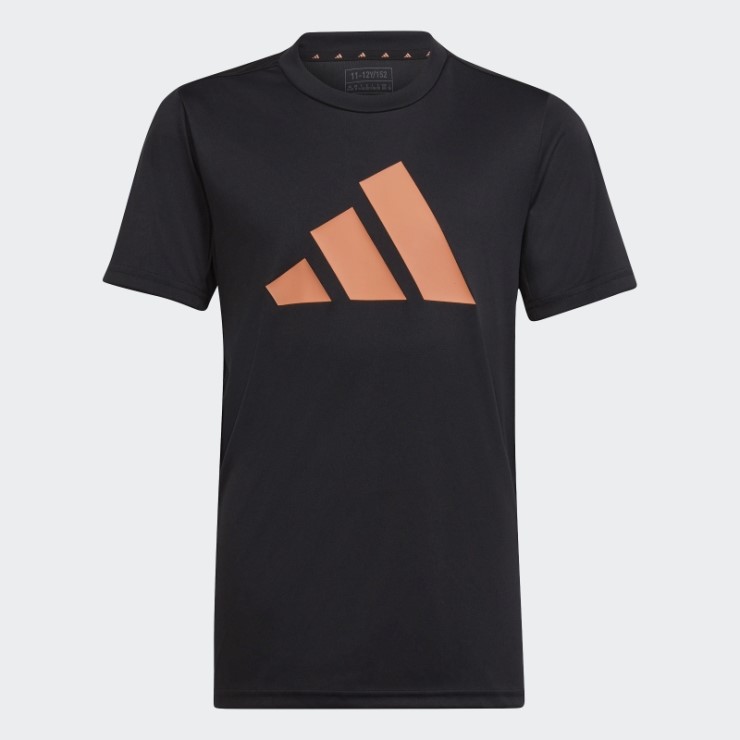 Camiseta De Corte Regular Con Logo Aeroready Esencial De Tren Negro Adidas