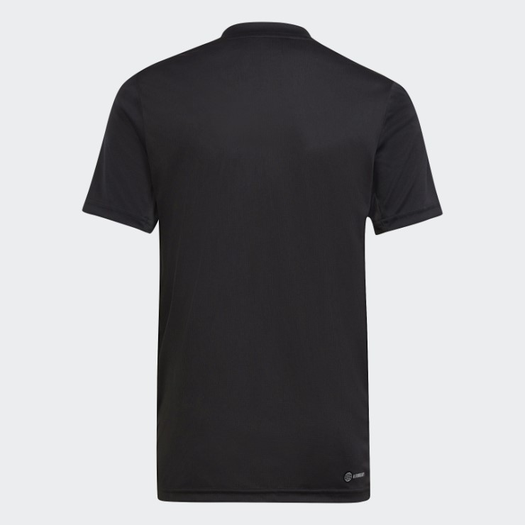 Camiseta De Corte Regular Con Logo Aeroready Esencial De Tren Negro Adidas