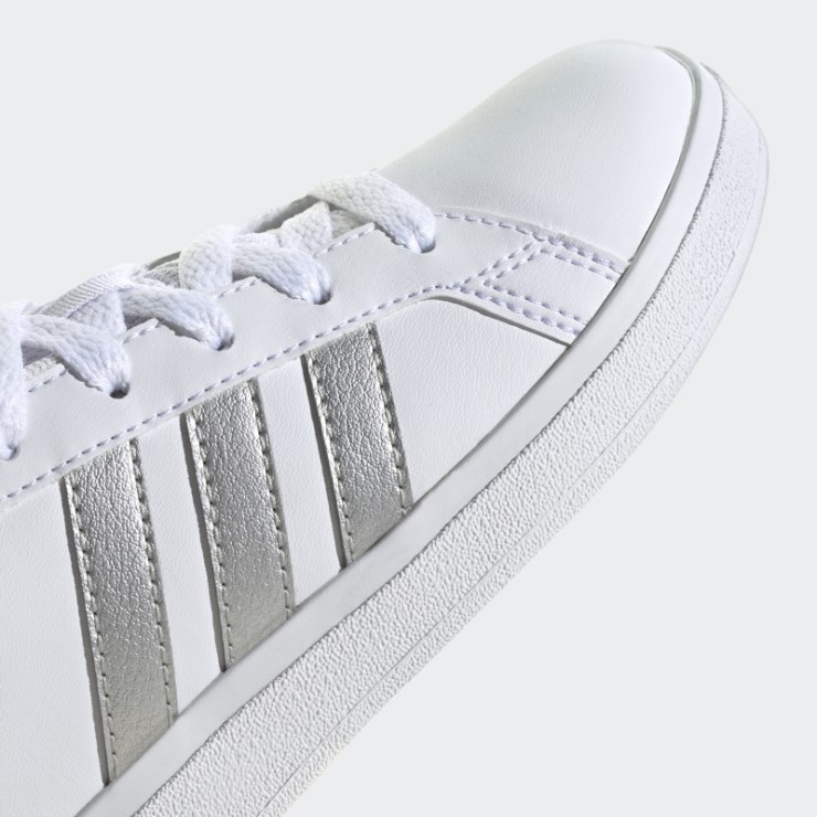 Adidas Tenis Grand Court Lifestyle Tenis Con Cordones En Blanco