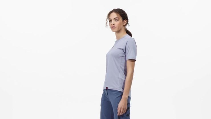 Adidas Camiseta Plateada Violeta Five Ten Bike Trailx