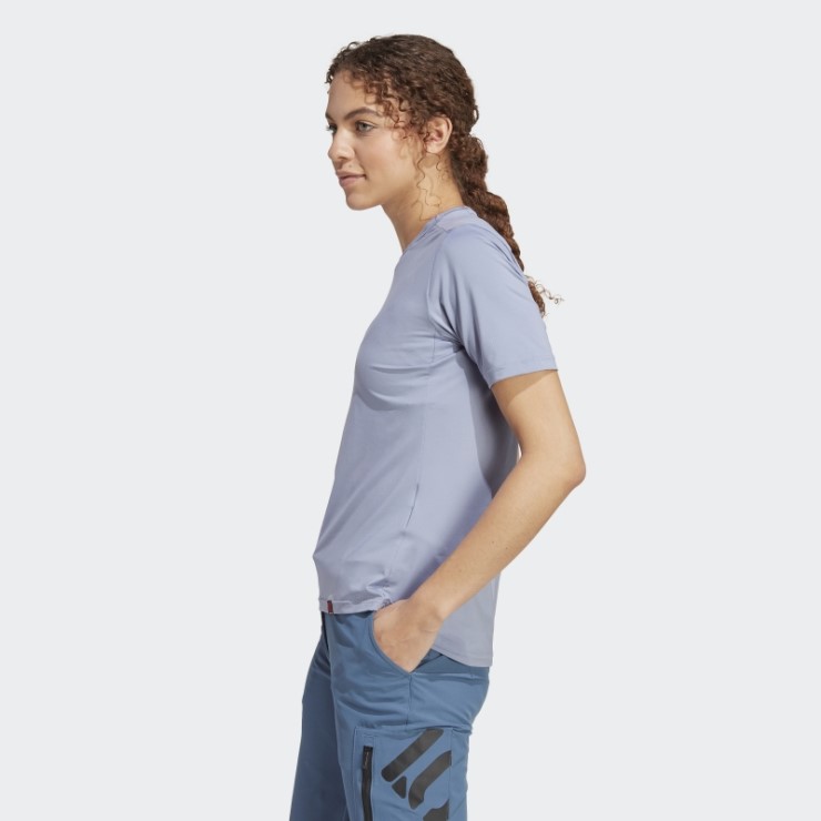 Adidas Camiseta Plateada Violeta Five Ten Bike Trailx