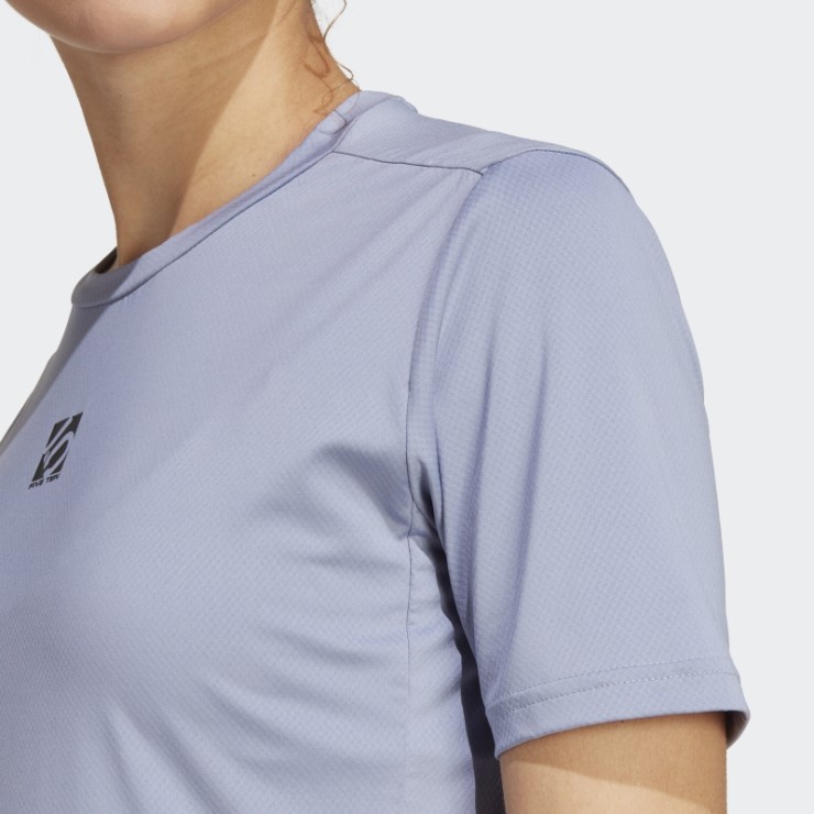 Adidas Camiseta Plateada Violeta Five Ten Bike Trailx