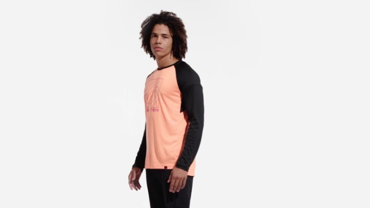 Camiseta De Manga Larga Naranja De Haz Cinco Diez Adidas