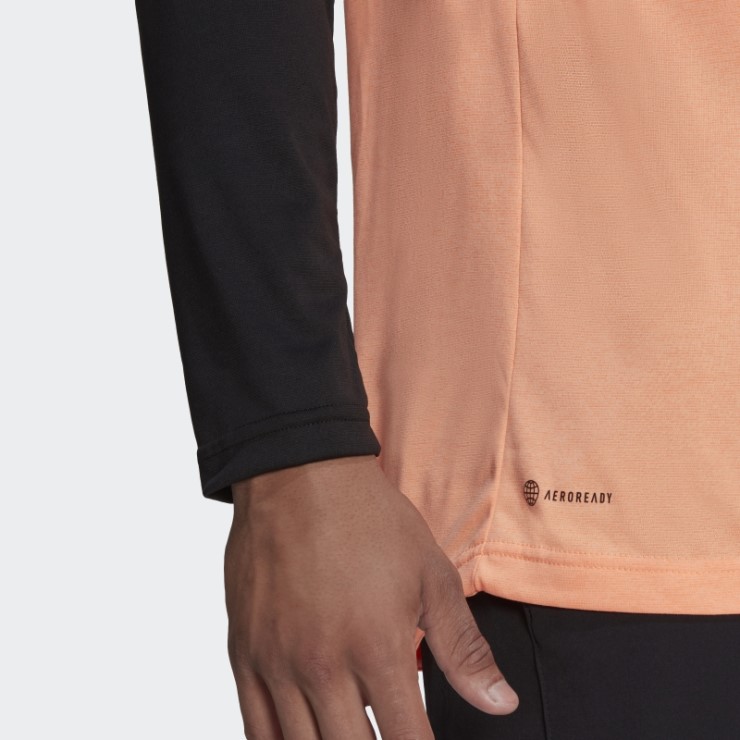 Camiseta De Manga Larga Naranja De Haz Cinco Diez Adidas