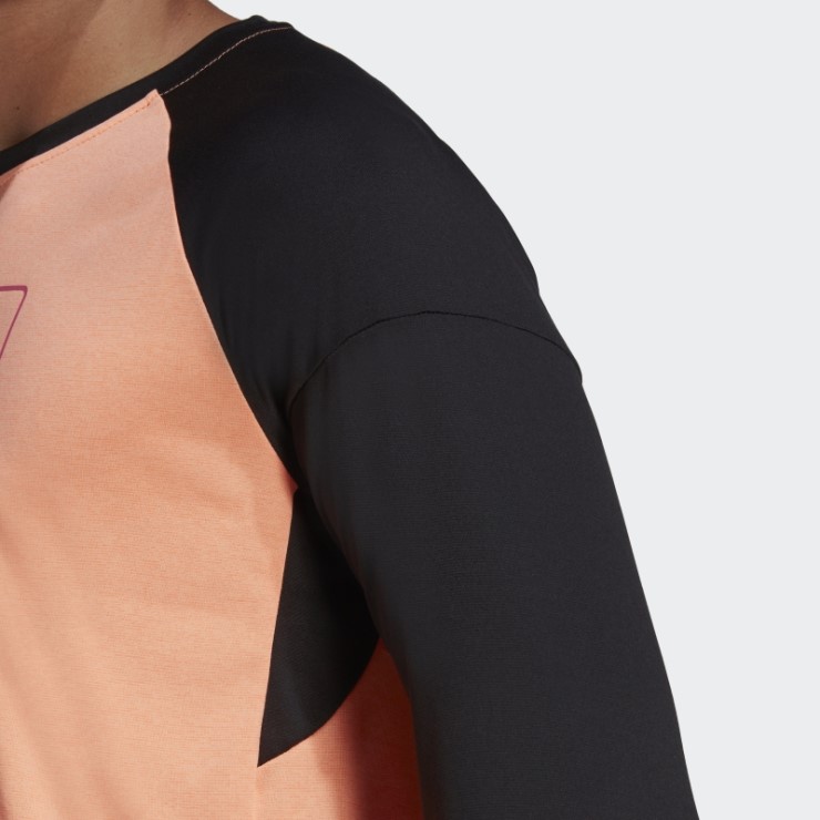 Camiseta De Manga Larga Naranja De Haz Cinco Diez Adidas