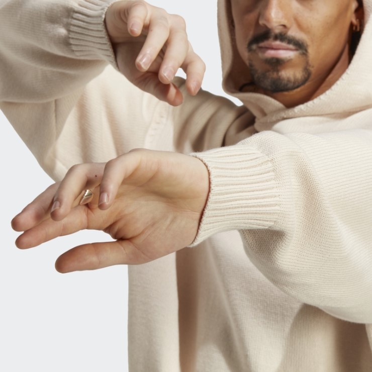 Adidas Sudadera Con Capucha Blanca Premium Essentials