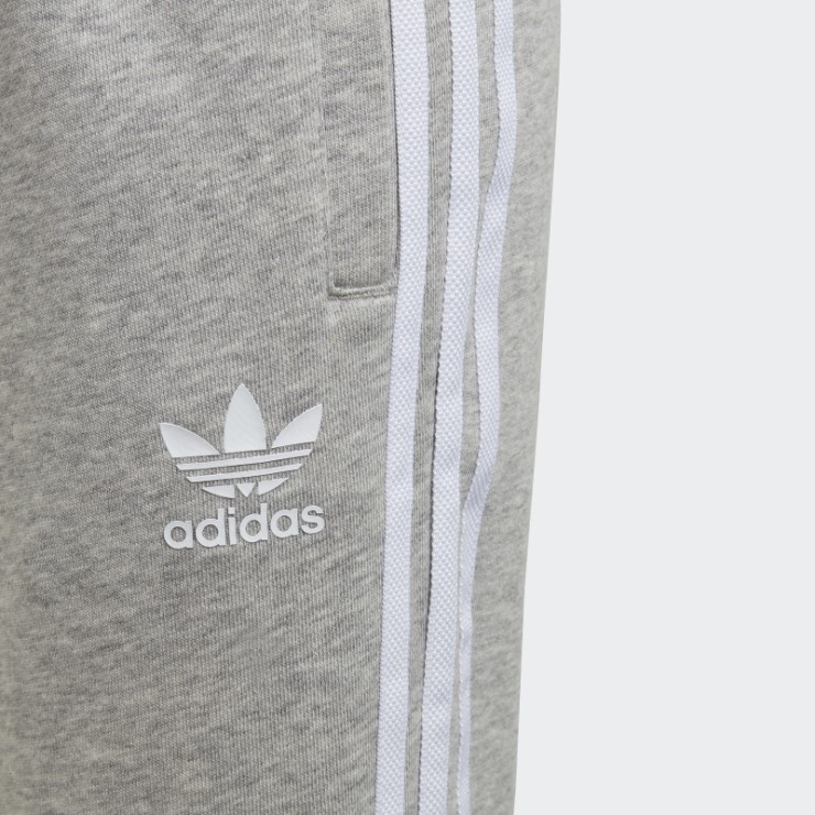 Pantalón 3 Rayas Adidas Gris Medio