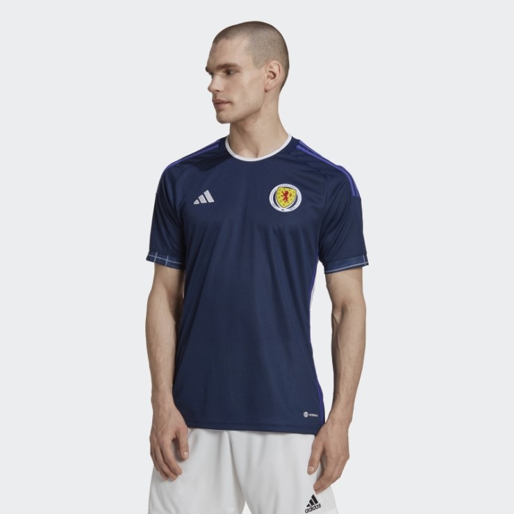 Camiseta Escocia 22 Primera Equipación Adidas Azul Marino
