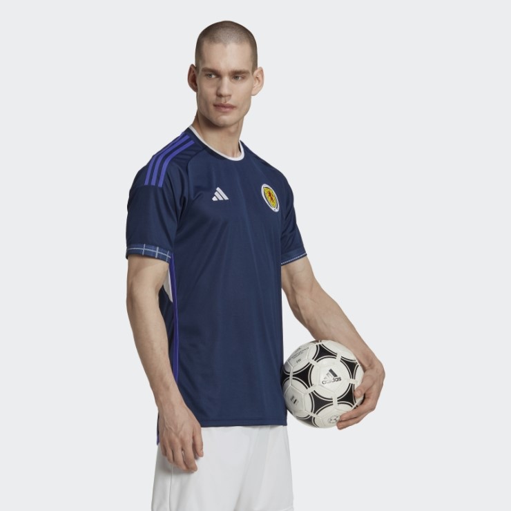 Camiseta Escocia 22 Primera Equipación Adidas Azul Marino