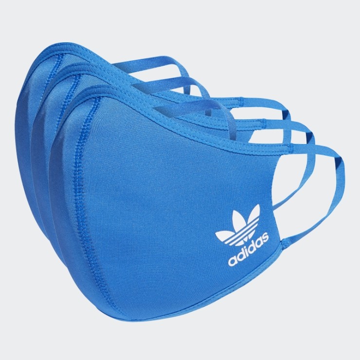 Adidas Cubrebocas Azul Pájaro Paquete De 3 M/l