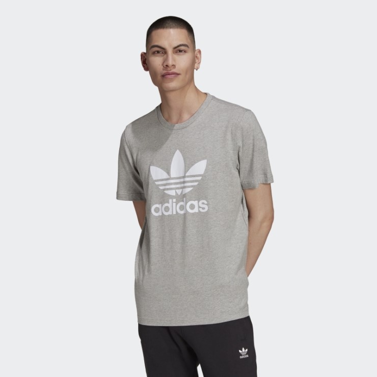Camiseta Adicolor Classics Trefoil Gris Medio Adidas