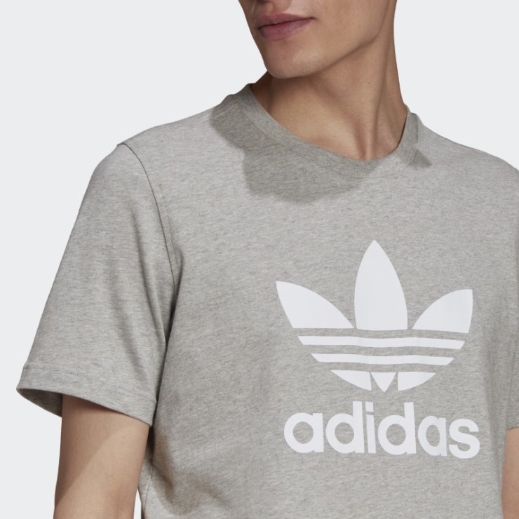 Adidas Camiseta Gris Medio Adicolor Classics Trefoil