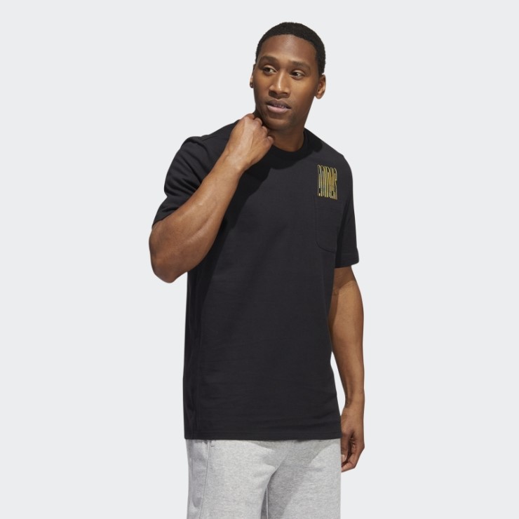 Camiseta Con Bolsillo Gráfico Dynamic Sport Negro Adidas