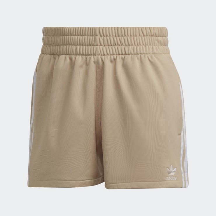 Pantalón Corto Adidas 3 Rayas Beige