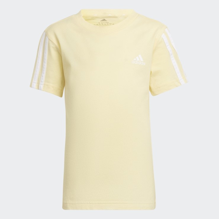 Camiseta Adidas Essentials 3 Bandas Amarilla