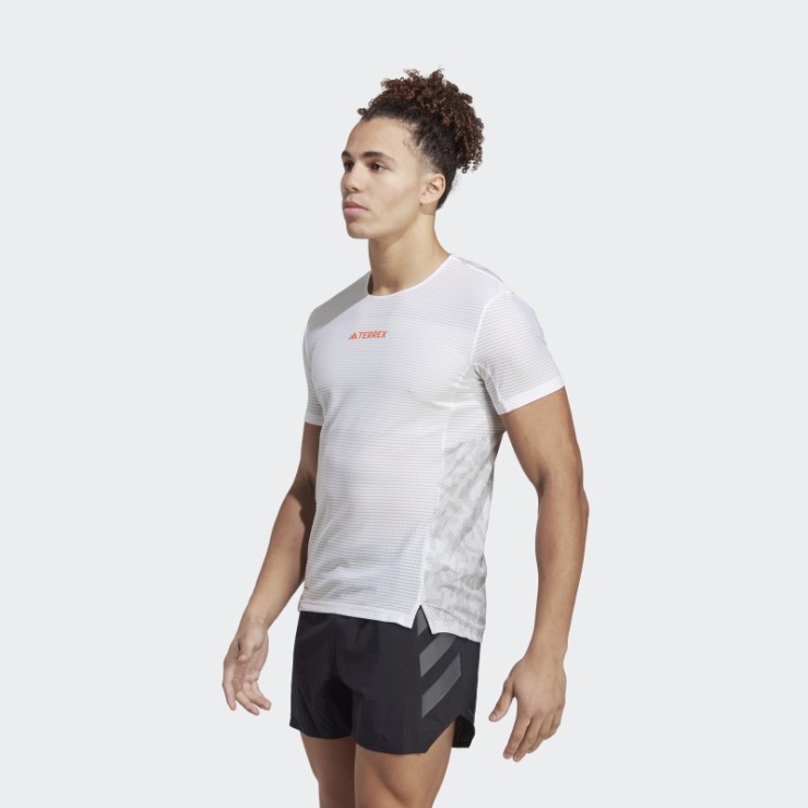 Camiseta Adidas Terrex Agravic Pro Trail Running Blanca