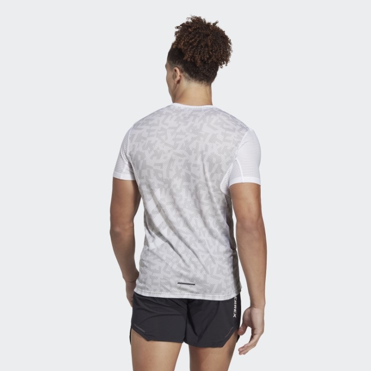 Camiseta Adidas Terrex Agravic Pro Trail Running Blanca