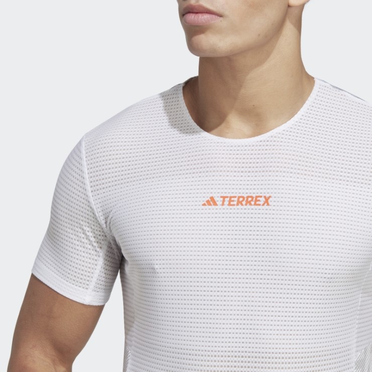 Camiseta Adidas Terrex Agravic Pro Trail Running Blanca