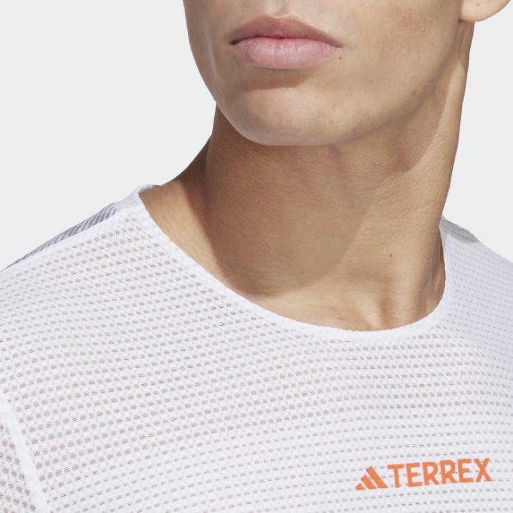 Camiseta Adidas Terrex Agravic Pro Trail Running Blanca
