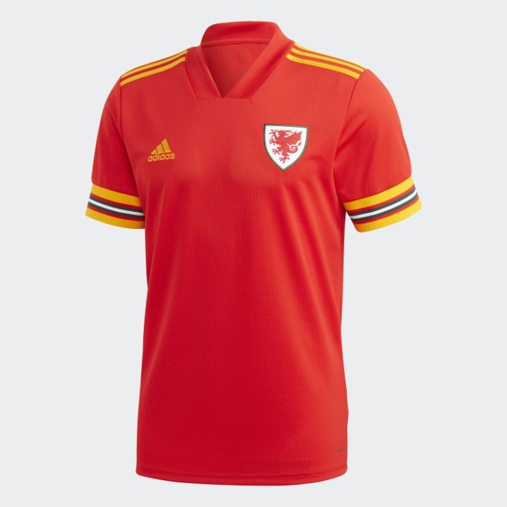 Camiseta Gales Primera Equipacion Adidas Roja
