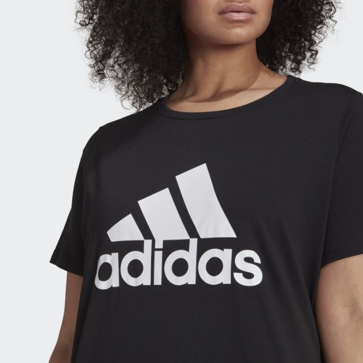 Adidas Essentials Logo Camiseta (talla Grande) Blanco Moda