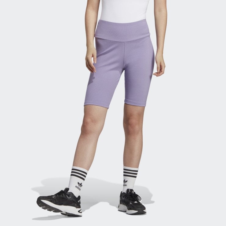 Leggings Cortos Adidas Essentials Adicolor Lila