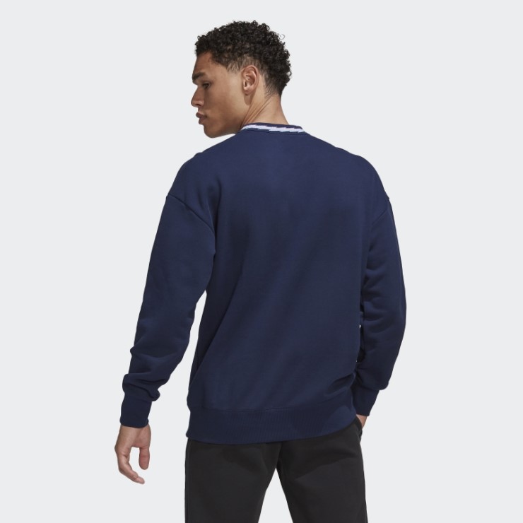 Sudadera Adidas Arsenal Lifestyler Crew Azul Marino