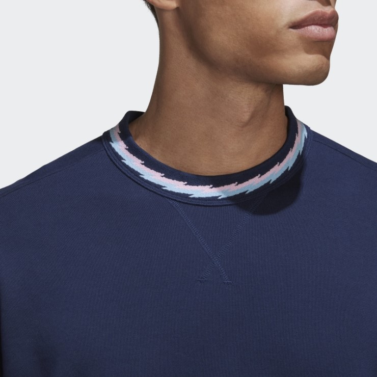 Sudadera Adidas Arsenal Lifestyler Crew Azul Marino