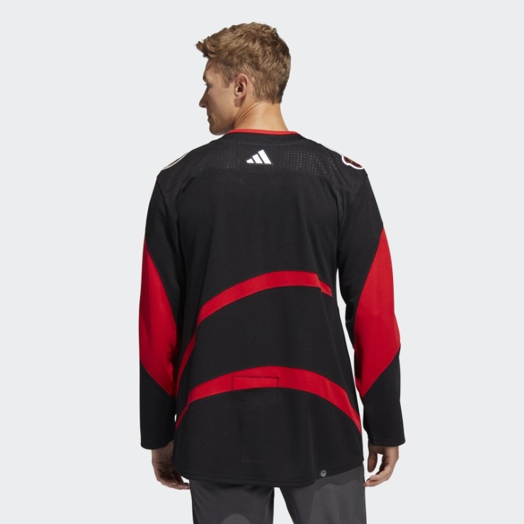 Camiseta De Los Senadores Auténtica Retro Marca Denominativa Inverso Negro Adidas