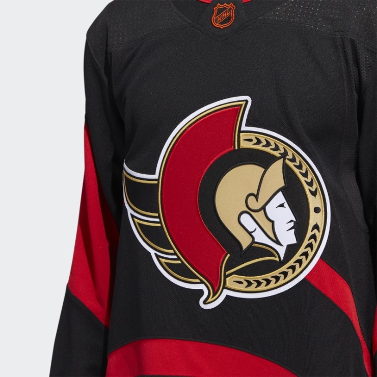 Camiseta De Los Senadores Auténtica Retro Marca Denominativa Inverso Negro Adidas