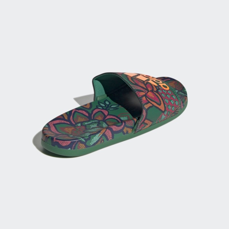 Sandalias Adilette Confort Verde Negrita Adidas