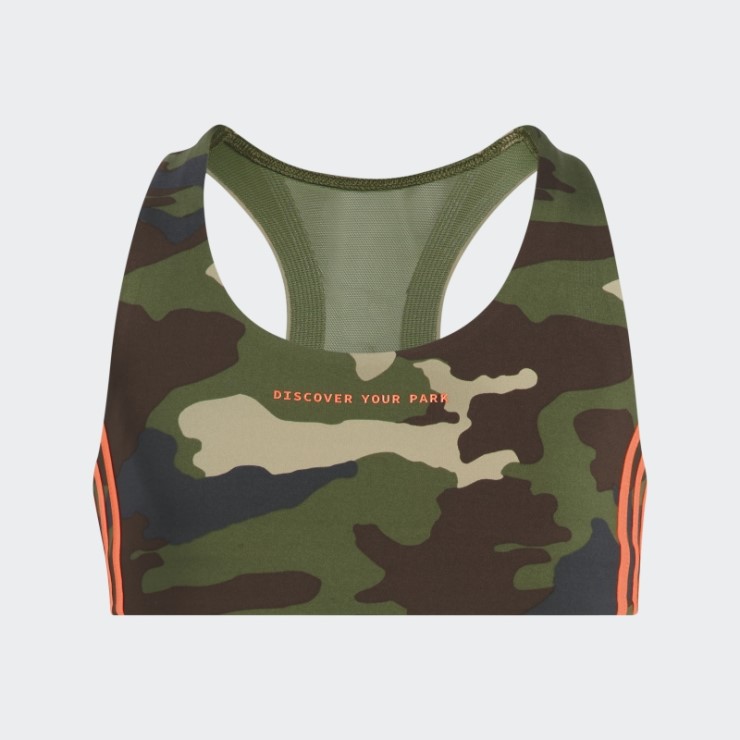 Top Recortado Estampado Camo Adidas