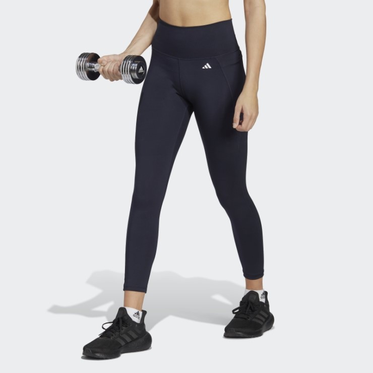 Leggings 7/8 De Cintura Alta Con Bolsillo Oculto Adidas Optime Tinta