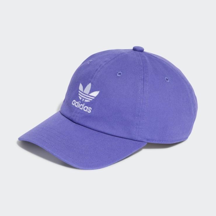 Lila Gorra De Béisbol Adidas Adicolor Classics Trefoil Stonewashed