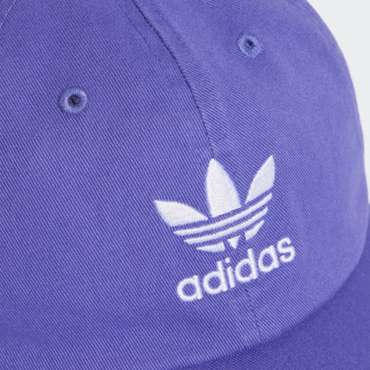 Lila Gorra De Béisbol Adidas Adicolor Classics Trefoil Stonewashed