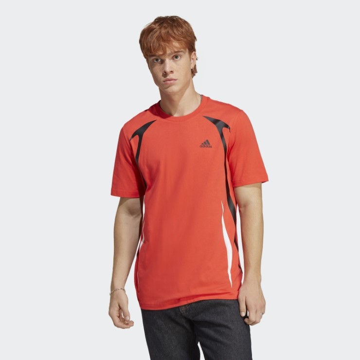 Camiseta Adidas Color Block Roja