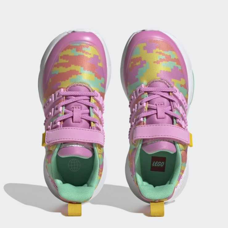 Adidas X Lego Racer Tr21 Zapatos De Encaje Elástico Y Correa Superior Caliente Orquídea