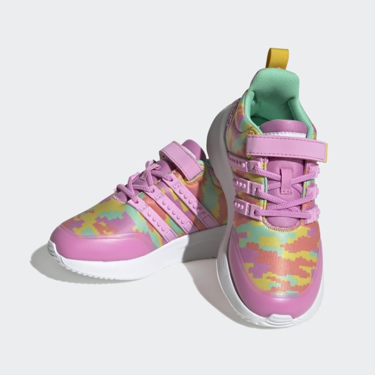 Adidas X Lego Racer Tr21 Zapatos De Encaje Elástico Y Correa Superior Caliente Orquídea