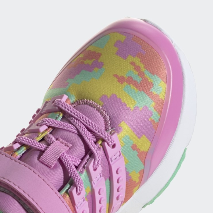 Adidas X Lego Racer Tr21 Zapatos De Encaje Elástico Y Correa Superior Caliente Orquídea