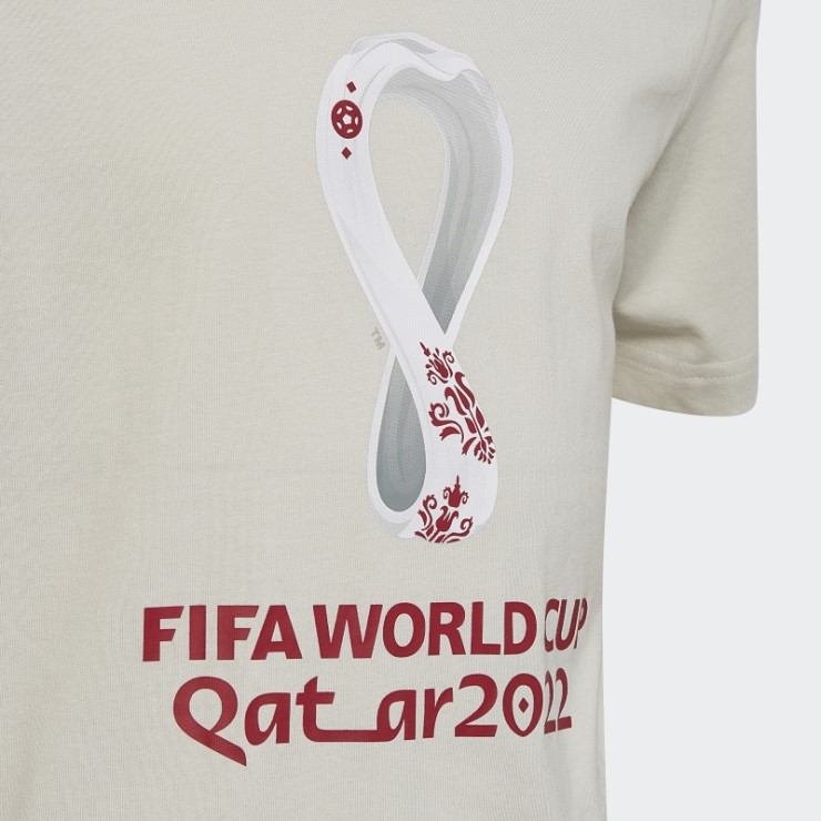 Adidas Camiseta Copa Del Mundo Fifa 2022 Emblema Oficial Talco