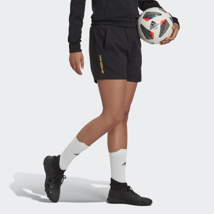 Adidas Tiro Rfto Pantalones Cortos De Cintura Alta Negro