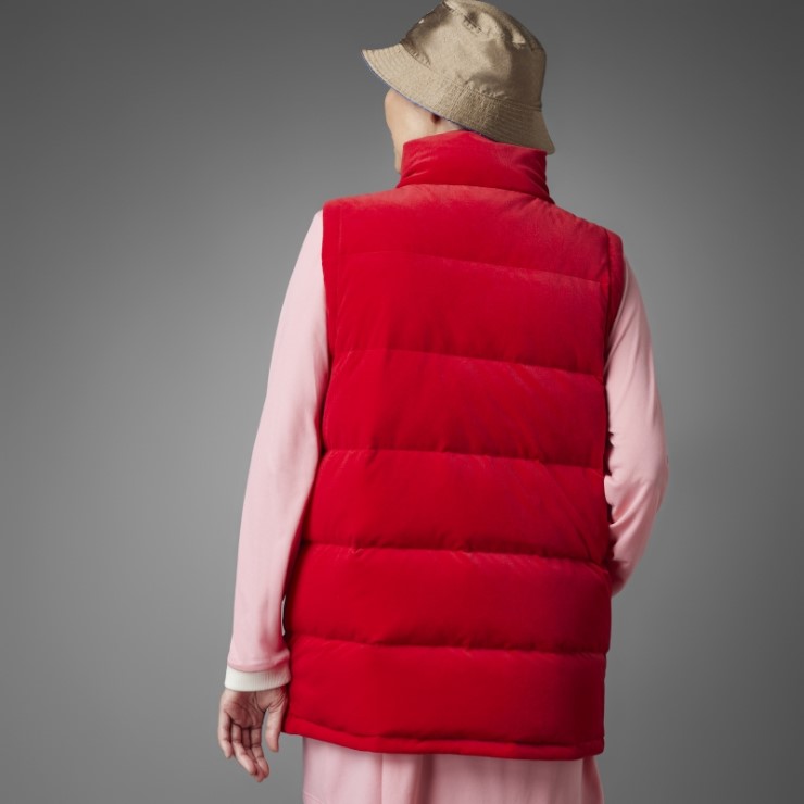 Chaleco Adidas Adicolor Heritage Ahora Terciopelo Escarlata