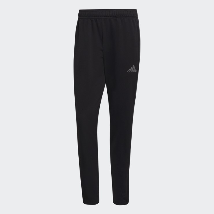 Adidas Pantalones Negros Aeroready Sereno Slim Tapered-cut 3-stripes