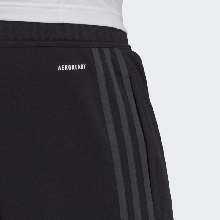 Adidas Pantalones Negros Aeroready Sereno Slim Tapered-cut 3-stripes