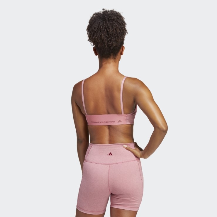 Sujetador Adidas Yoga Studio Light-support Rosa Mel