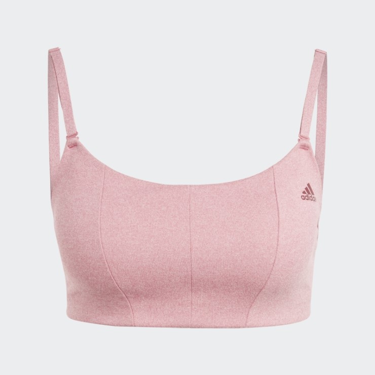 Sujetador Adidas Yoga Studio Light-support Rosa Mel