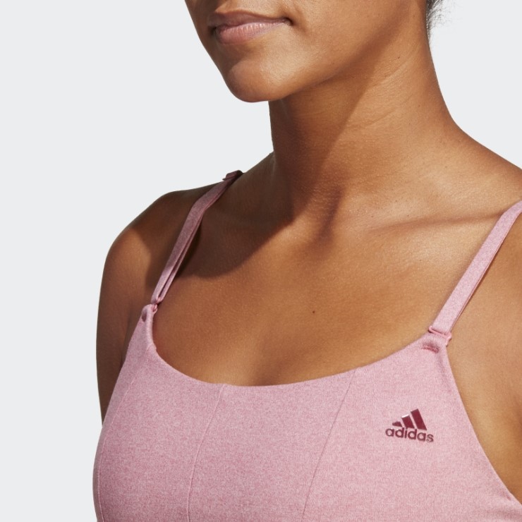 Sujetador Adidas Yoga Studio Light-support Rosa Mel