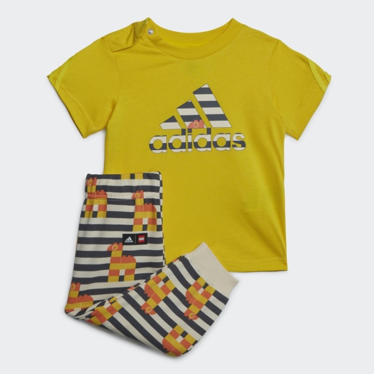 Adidas X Classic Lego Conjunto De Camiseta Y Pantalón Amarillo De Moda
