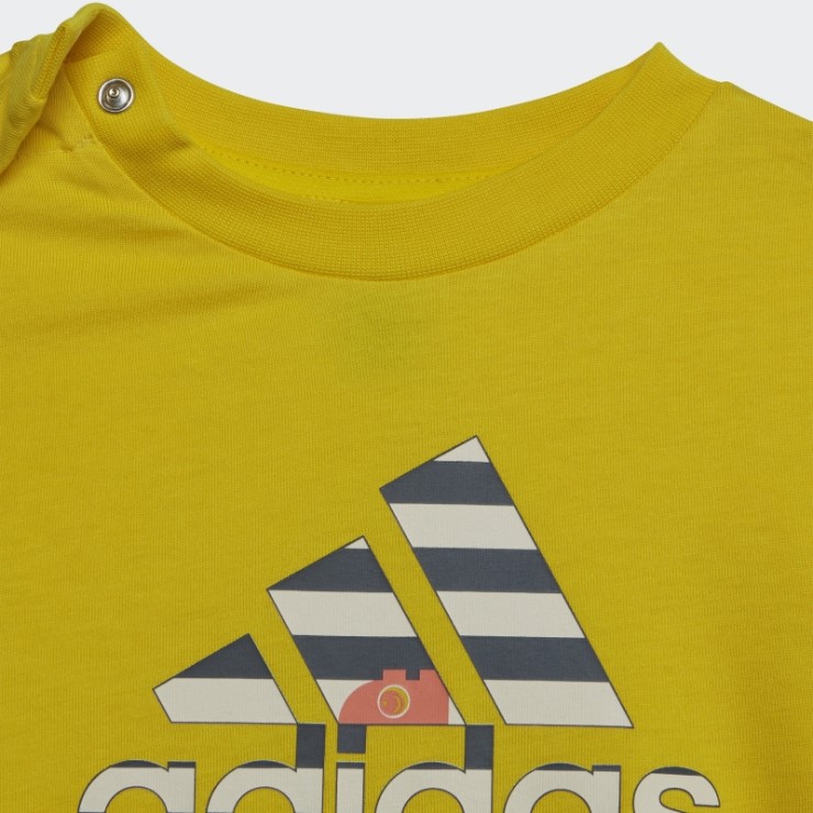 Adidas X Classic Lego Conjunto De Camiseta Y Pantalón Amarillo De Moda