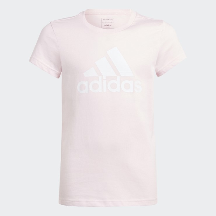 Camiseta Essentials De Algodón Con Logo Grande Adidas Rosa